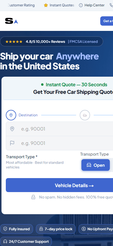 Safeeds Transport — мобильная версия